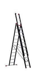 Reformladder 3-delig, aluminium gecoat